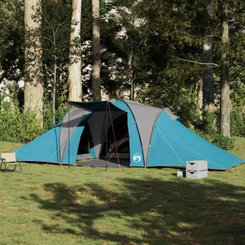 VidaXL Blue Waterproof Family Dome Tent for 6 People