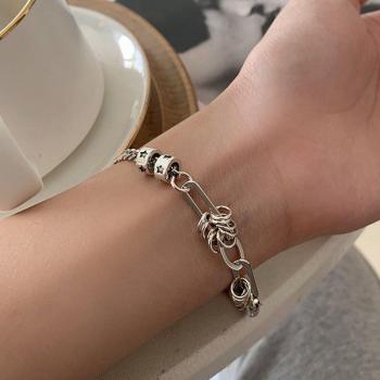 Foxanry Simple Punk Chain Bracelet for Women