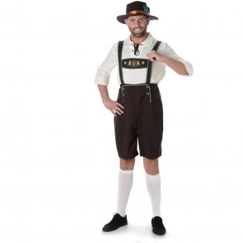 Salopette bavaroise marron pour homme