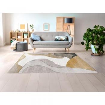 Tapis coloré à motifs abstraits