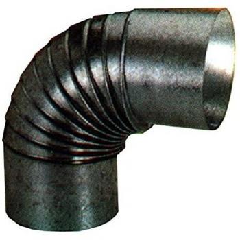 Codo Galvanizado para Estufa 90º 130 Mm