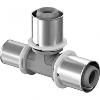 PPSU S-Press 1022734 16–50 mm Reduced Tee – Grey, 32 × 25 × 25 mm