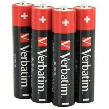 Verbatim 4 Pack AAA Alkaline Batteries