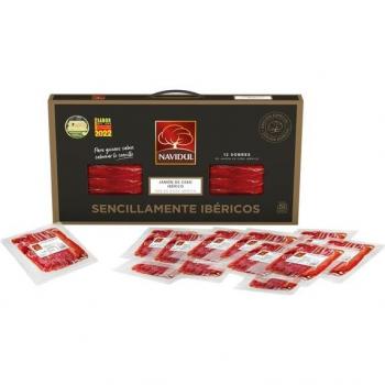 Jamón de cebo ibérico 50% Navidul en maletín 900g
