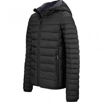 Herren Daunenjacke Kariban Légère Capuche – 3XL – Schwarze Version