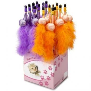 Caña de Pescar con Pluma para Gatos Europet