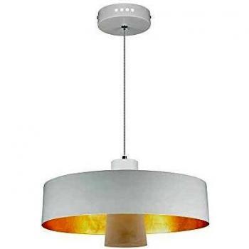 Lampadario Sospensione Metallo 7W 3000K Bianco Interno Plexiglass