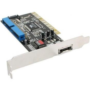 3‑Kanal PCI Port Card von InLine – eSATA, SATA, IDE