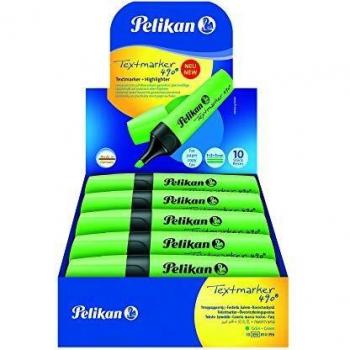 Pelikan 490 Surligneurs avec Capuchon Clip Vert Fluo