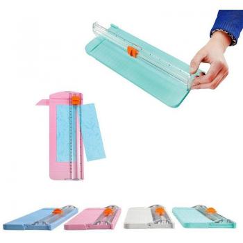 A5 Paper Cutter with Safety Finger Guard and Sliding Ruler SMR88