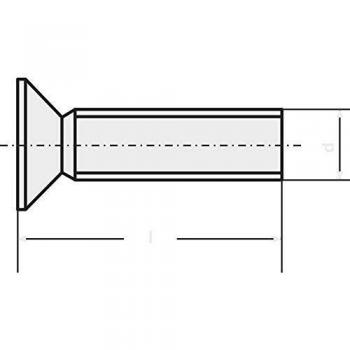 Toolcraft M3 Senkschrauben 20 mm Kreuzschlitz DIN 965 verzinkt 100 Stück