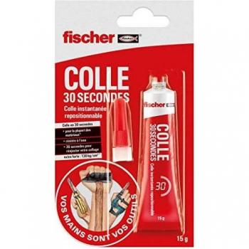 VMVO Colle Instantane Fischer – 30 secondes, adhésion transparente