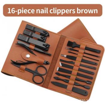 16-delige Pedicure en Manicure Set Roestvrij Staal