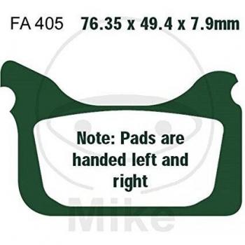 EBC EPFA405HH Heavy Duty Dual‑H Disc Brake Pad