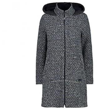 Warm dekkende damesjas met capuchon
