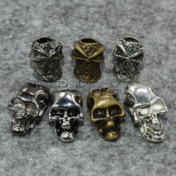 100pcs Vertical Hole Skull Beads for Paracord Lanyards