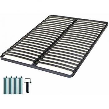 Artemis Sommier 140×190 cm – Lattés Bois 42, Pieds Intégrés