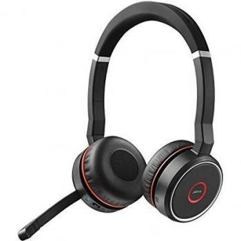 Jabra Evolve 75 Stereo‑Headset mit Wireless‑Audio und USB‑USB‑Adapter