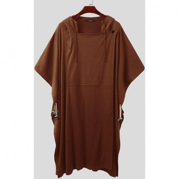 Gabardina de Color Liso Para Hombre 5XL