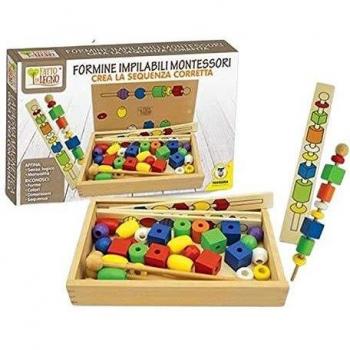 FORMINE MONTESSORI IN LEGNO FATTO A MANO 40552