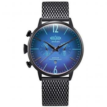 Reloj Welder Moody WWRC401 estilo soldador, 45 mm, negro
