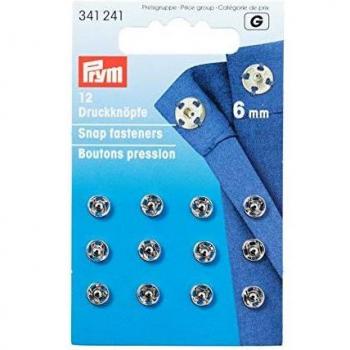Boutons de fixation à coudre argent 6 mm – Prym Excellence