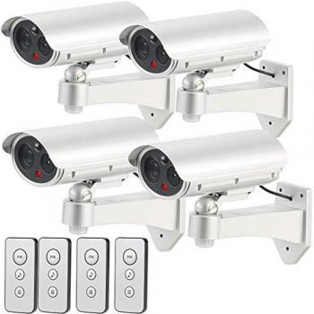 VisorTech : 4 caméras factices avec détecteur infrarouge et alarme