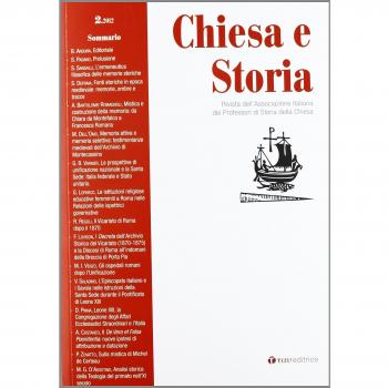Chiesa e storia. Rivista dell’Associazione Italiana dei Professori di Storia della Chiesa