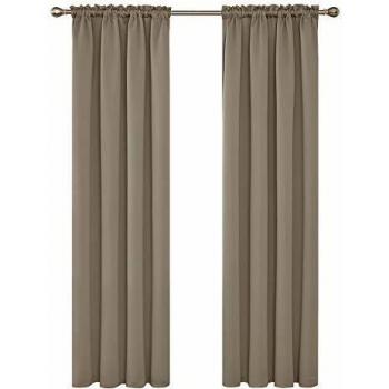 Blackout Thermal Drapes – 52 x 84 In. Energy Efficiency Curtain Set