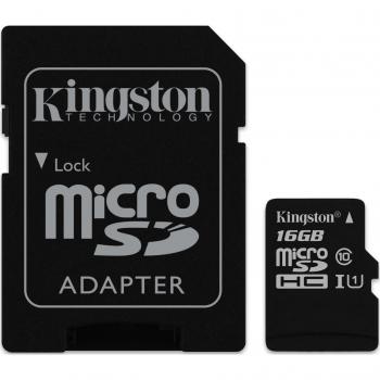 Micro SD 16 Go avec adaptateur SD