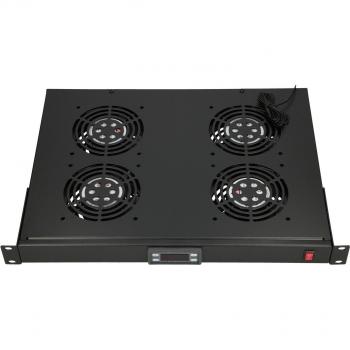 Extralink 19 Pannello Ventilatore Rack con Termostato e 4 Ventilatori