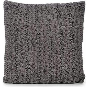 Wollkissen Grau Dunkel 60x60 cm