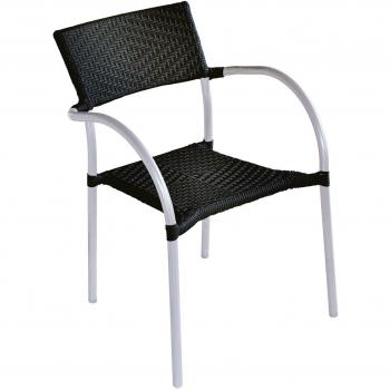 Sedia Portatile Moia CC 21 Alluminio Rattan Nero