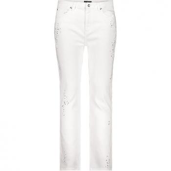 Monari Damen Slim Fit Jeans Creme Größe 44