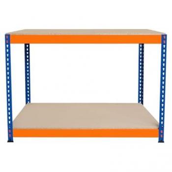 S-Rax Heavy Duty 2 Tier Garage Workbench