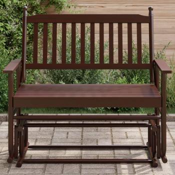Balancelle Banc de Peuplier 118x70x104,5 cm – Tonnage Marron