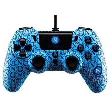 Wired Controller Ssc Napoli with 3 Meter Cable for PlayStation 4 (PS4) Featuring Audio Connector with Jack 3.5mm and Turbo Function
