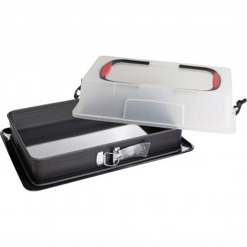 Zenker Blechkuchen Springform mit Haube 43,5 x 29,6 cm