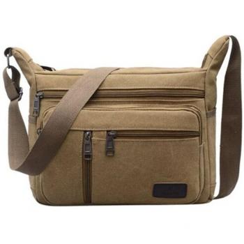 Solid Zipper Schoolbag