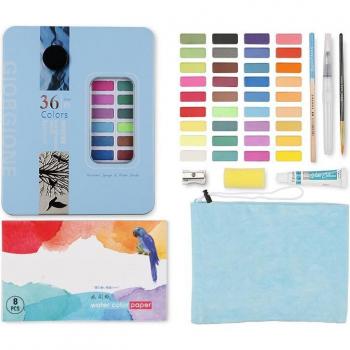 Watercolor Paint Set with Brush Pen