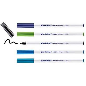 Edding 4600 Textilmarker 1mm Rundspitze 5 Farben