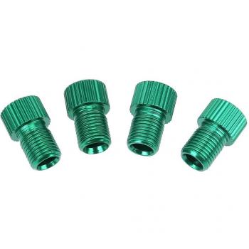 Adaptador de válvula de aire, 4 unidades, cobre, para bicicletas Presta a Schrader
