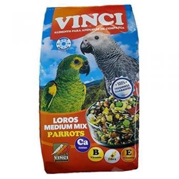LOROS MEZCLA MEDIA VINCI 1 KG. alimento para pájaros