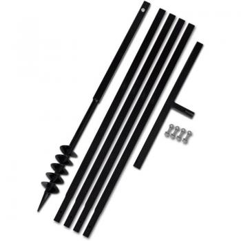 Bêche et tarière manuelle 80 mm pour bricolage