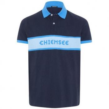 Chiemsee Sportlogo Poloshirt mit Konturstreifen
