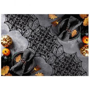 Chemin de table noir en PVC