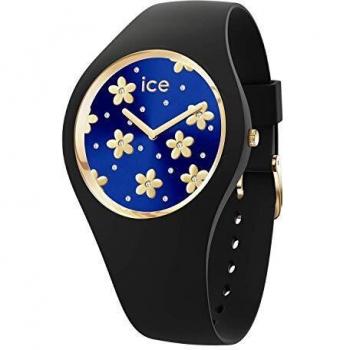 ICE flower Precious deep blue Medium Wristwatch