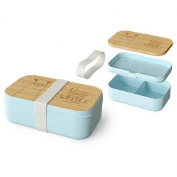 Brotdose türkis Kurze Pause mit Lama Lunchbox