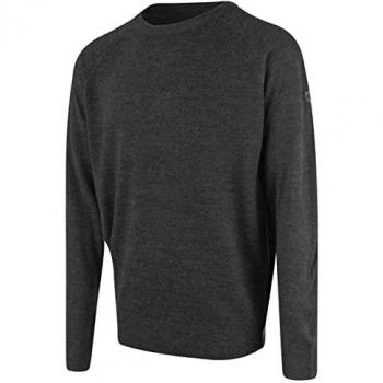 Island Green Herren Golfpullover Raglan Stil Dunkelgrau L