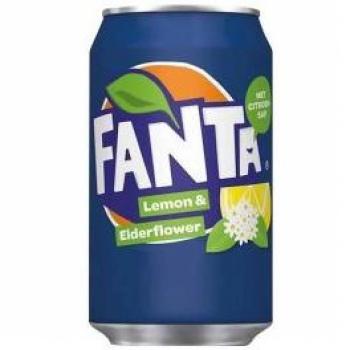 Fanta Elderflower & Lemon Soda 330ml x 24